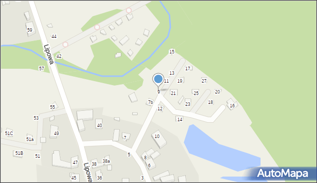 Dominikowo, Zakamarek, 9, mapa Dominikowo