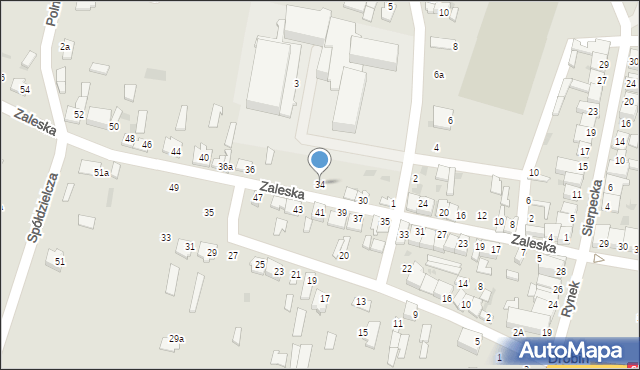 Drobin, Zaleska, 34, mapa Drobin