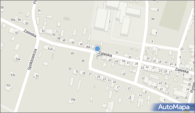 Drobin, Zaleska, 47, mapa Drobin