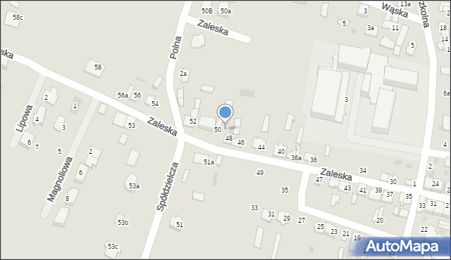 Drobin, Zaleska, 52a, mapa Drobin