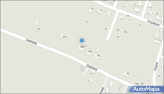 Drobin, Zaleska, 58a, mapa Drobin