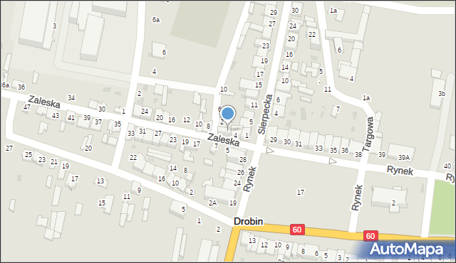 Drobin, Zaleska, 6, mapa Drobin