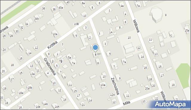 Duczki, Zachodnia, 6, mapa Duczki