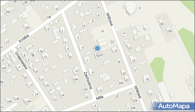 Duczki, Zachodnia, 7a, mapa Duczki