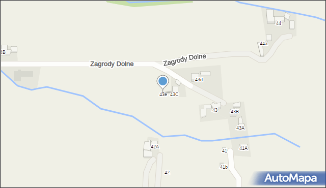 Dzianisz, Zagrody Dolne, 10, mapa Dzianisz