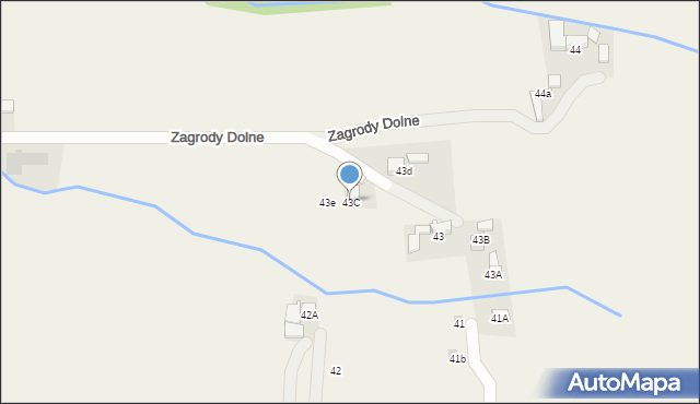 Dzianisz, Zagrody Dolne, 12, mapa Dzianisz