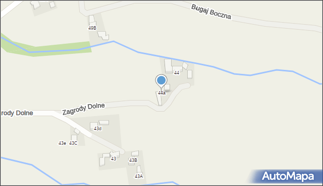 Dzianisz, Zagrody Dolne, 23, mapa Dzianisz