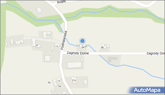 Dzianisz, Zagrody Dolne, 3, mapa Dzianisz