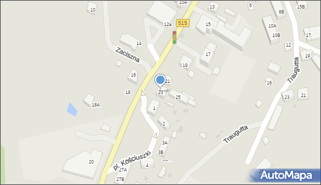 Dzierzgoń, Zawadzkiego Tadeusza, 23, mapa Dzierzgoń