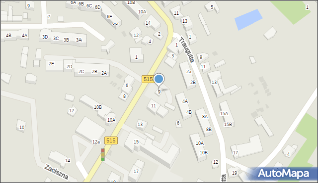 Dzierzgoń, Zawadzkiego Tadeusza, 9B, mapa Dzierzgoń