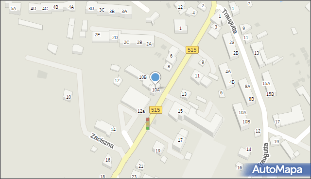 Dzierzgoń, Zawadzkiego-Zośki Tadeusza, 10A, mapa Dzierzgoń
