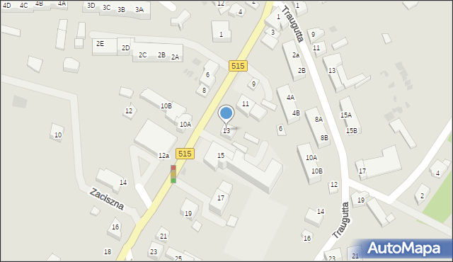 Dzierzgoń, Zawadzkiego-Zośki Tadeusza, 13, mapa Dzierzgoń