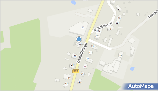 Dzierzgoń, Zawadzkiego-Zośki Tadeusza, 24, mapa Dzierzgoń