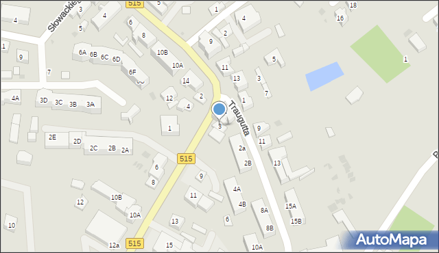 Dzierzgoń, Zawadzkiego-Zośki Tadeusza, 3, mapa Dzierzgoń