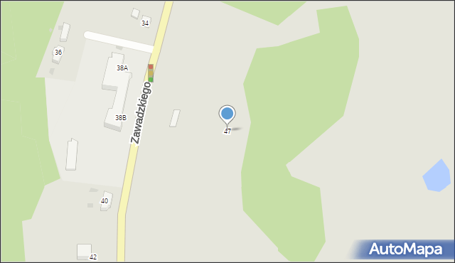 Dzierzgoń, Zawadzkiego-Zośki Tadeusza, 47, mapa Dzierzgoń