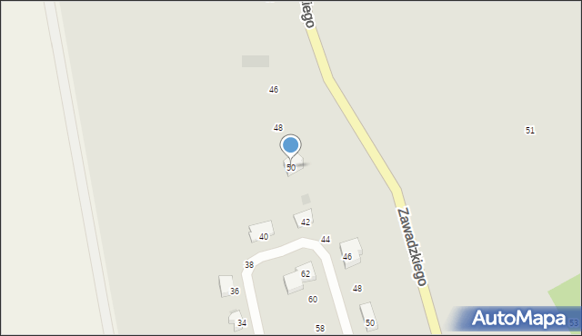 Dzierzgoń, Zawadzkiego-Zośki Tadeusza, 50, mapa Dzierzgoń