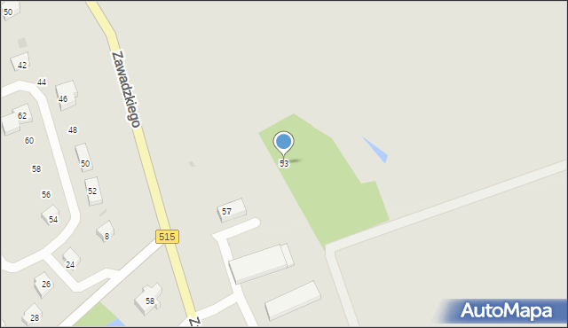 Dzierzgoń, Zawadzkiego-Zośki Tadeusza, 53, mapa Dzierzgoń