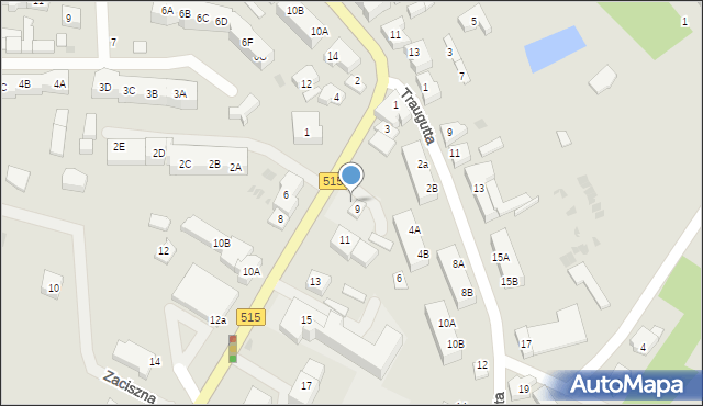 Dzierzgoń, Zawadzkiego-Zośki Tadeusza, 9A, mapa Dzierzgoń