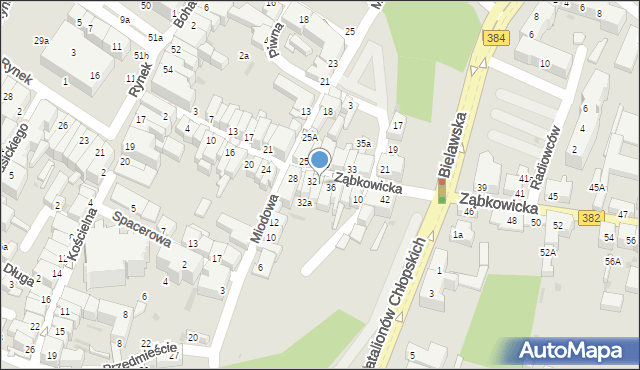 Dzierżoniów, Ząbkowicka, 34, mapa Dzierżoniów