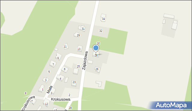 Fiukały, Zajazdowa, 28, mapa Fiukały