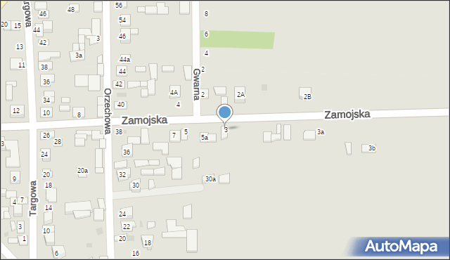 Frampol, Zamojska, 3, mapa Frampol
