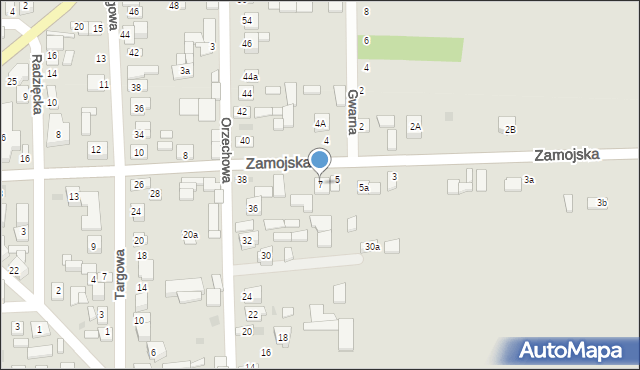 Frampol, Zamojska, 7, mapa Frampol