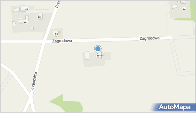 Frydrychowice, Zagrodowa, 22, mapa Frydrychowice