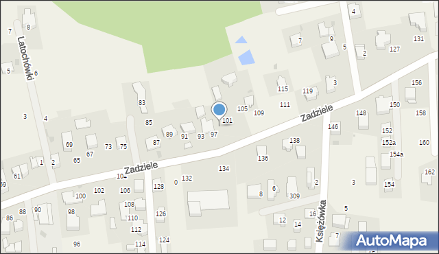 Gaj, Zadziele, 99, mapa Gaj