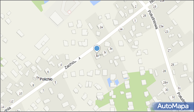 Garnek, Zachodnia, 3d, mapa Garnek