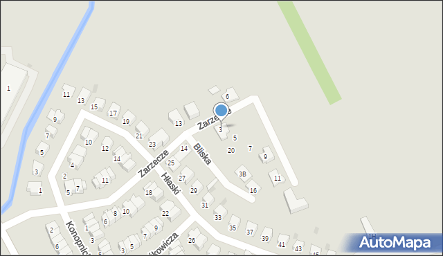 Garwolin, Zarzecze, 22, mapa Garwolin