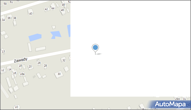 Garwolin, Zawady, 44a, mapa Garwolin