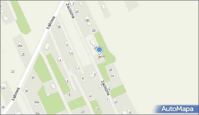Gąsiorowo, Zaciszna, 2f, mapa Gąsiorowo