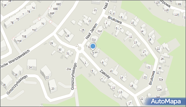 Gdańsk, Zakosy, 2, mapa Gdańska