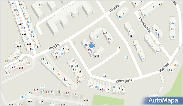 Gdańsk, Zamojska, 15c, mapa Gdańska