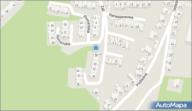 Gdańsk, Zabytkowa, 26, mapa Gdańska