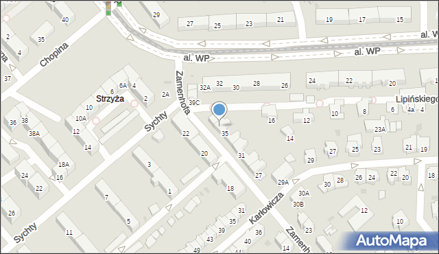 Gdańsk, Zamenhofa Ludwika, dr., 37, mapa Gdańska