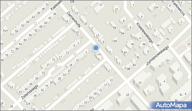 Gdańsk, Zamenhofa Ludwika, dr., 8, mapa Gdańska