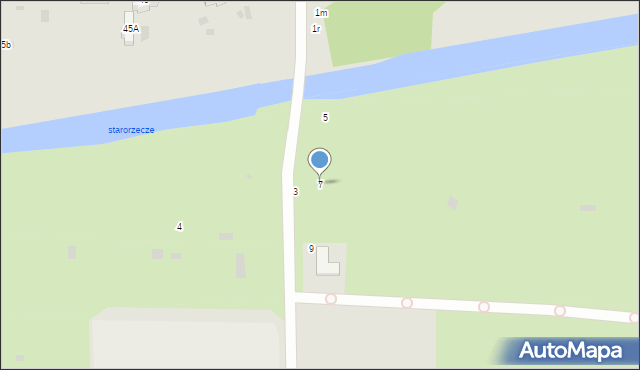 Gdańsk, Zawiślańska, 7, mapa Gdańska