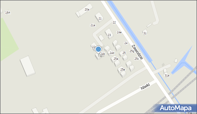 Gdańsk, Zawodzie, 24c, mapa Gdańska