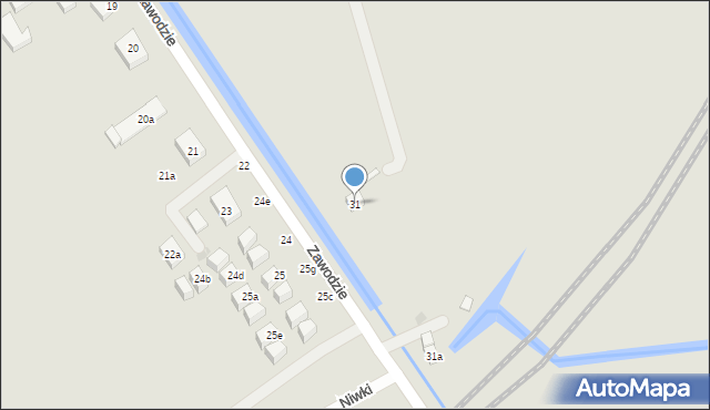 Gdańsk, Zawodzie, 31, mapa Gdańska