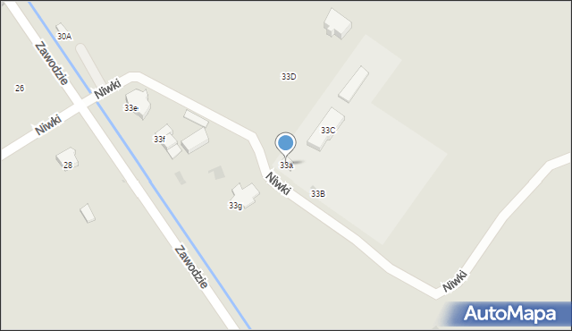 Gdańsk, Zawodzie, 33a, mapa Gdańska