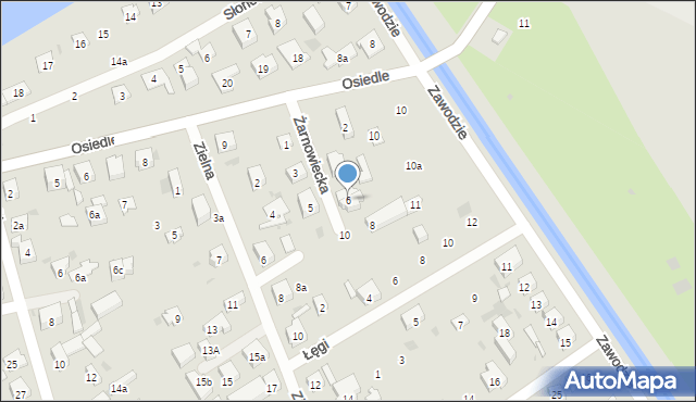 Gdańsk, Żarnowiecka, 6, mapa Gdańska