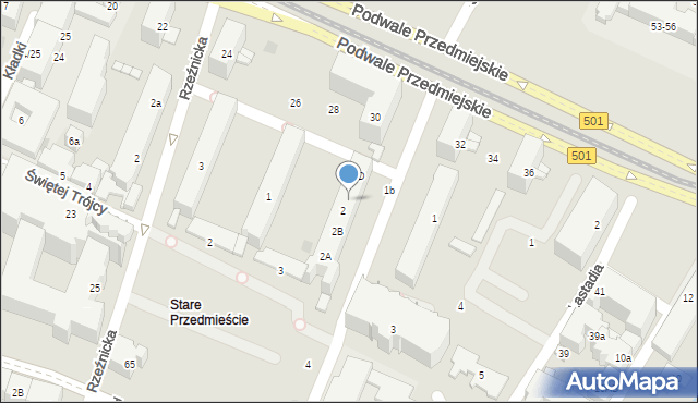 Gdańsk, Żabi Kruk, 2C, mapa Gdańska