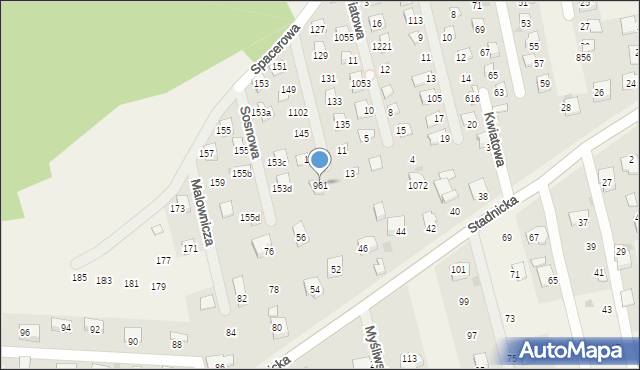 Gdów, Zaciszna, 12, mapa Gdów