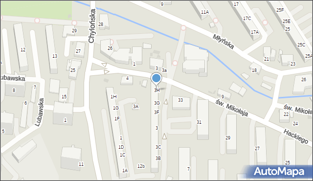 Gdynia, Zamenhofa Ludwika, dr., 3H, mapa Gdyni