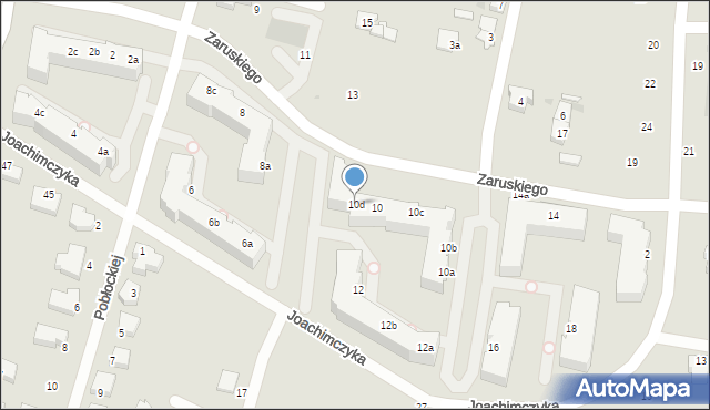 Gdynia, Zaruskiego Mariusza, gen., 10d, mapa Gdyni
