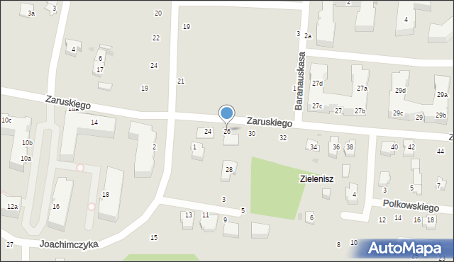 Gdynia, Zaruskiego Mariusza, gen., 26, mapa Gdyni