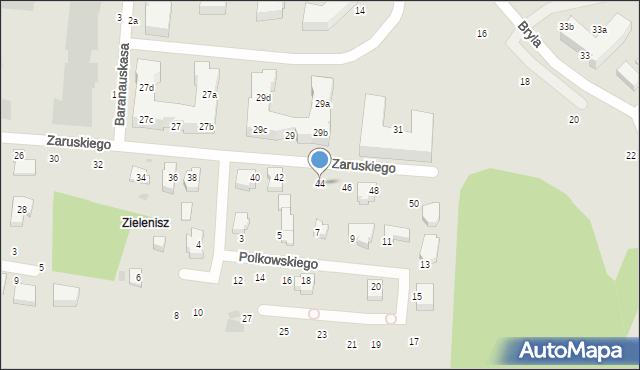 Gdynia, Zaruskiego Mariusza, gen., 44, mapa Gdyni