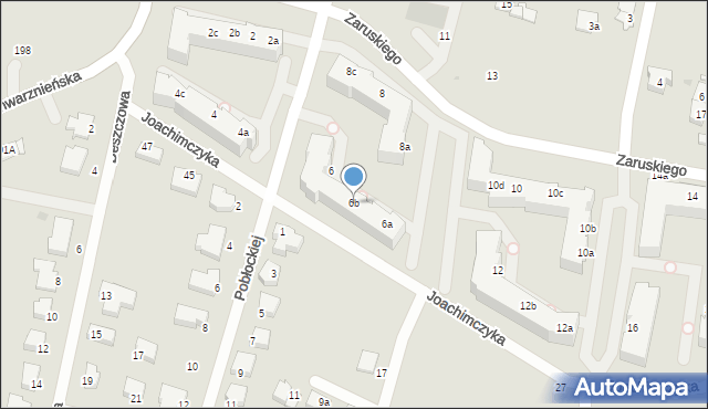 Gdynia, Zaruskiego Mariusza, gen., 6b, mapa Gdyni