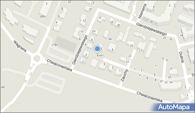 Gdynia, Zauchy Stanisława, 7, mapa Gdyni